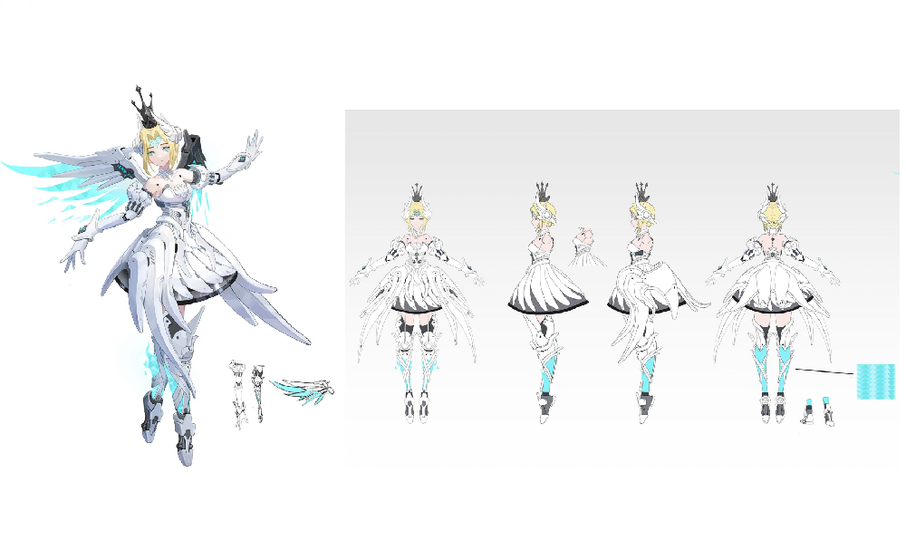 女性キャラクターアート制作